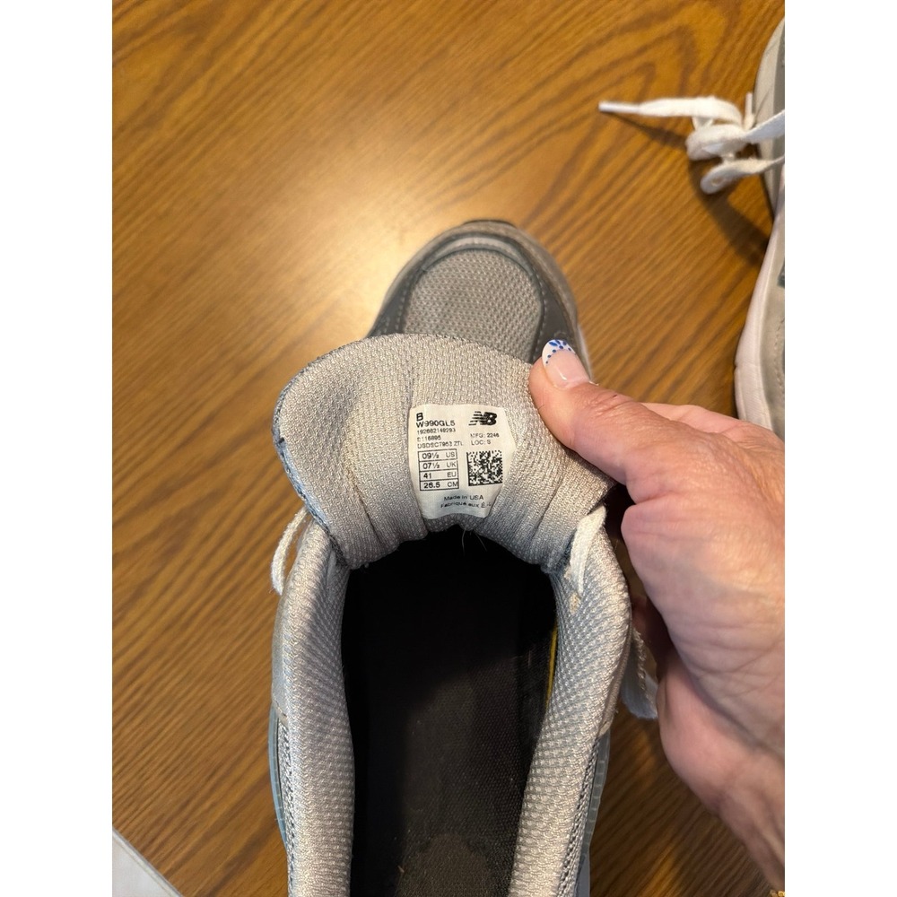 New Balance 990v5 Castlerock Grey Suede - Women's Size 9.5 B (Made in USA) - Picture 5 of 5